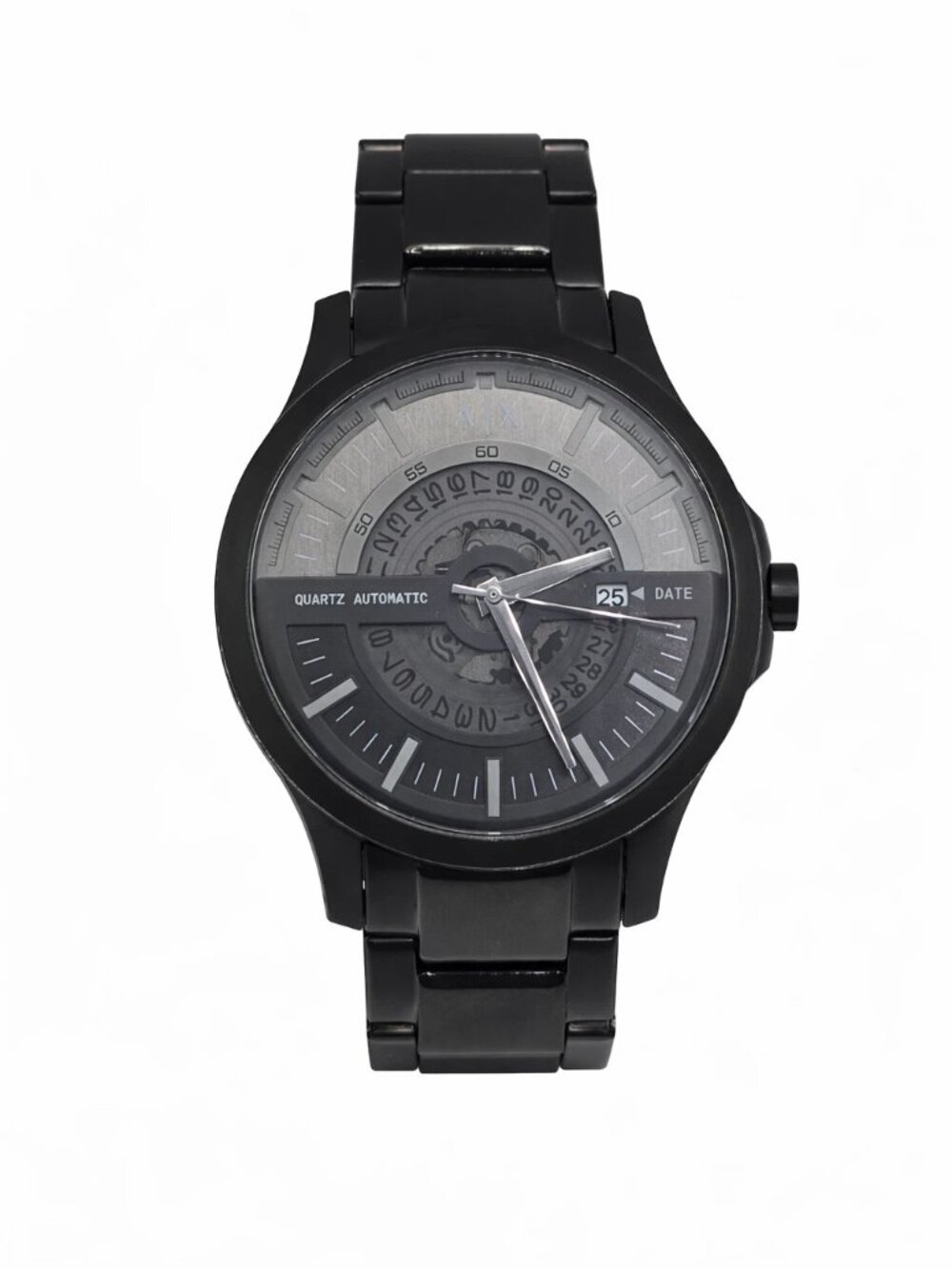 Armani Exchange Hampton Men's Black Stainless Steel Watch AX2104